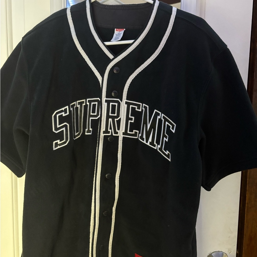 Supreme Black Baseball Jersey
